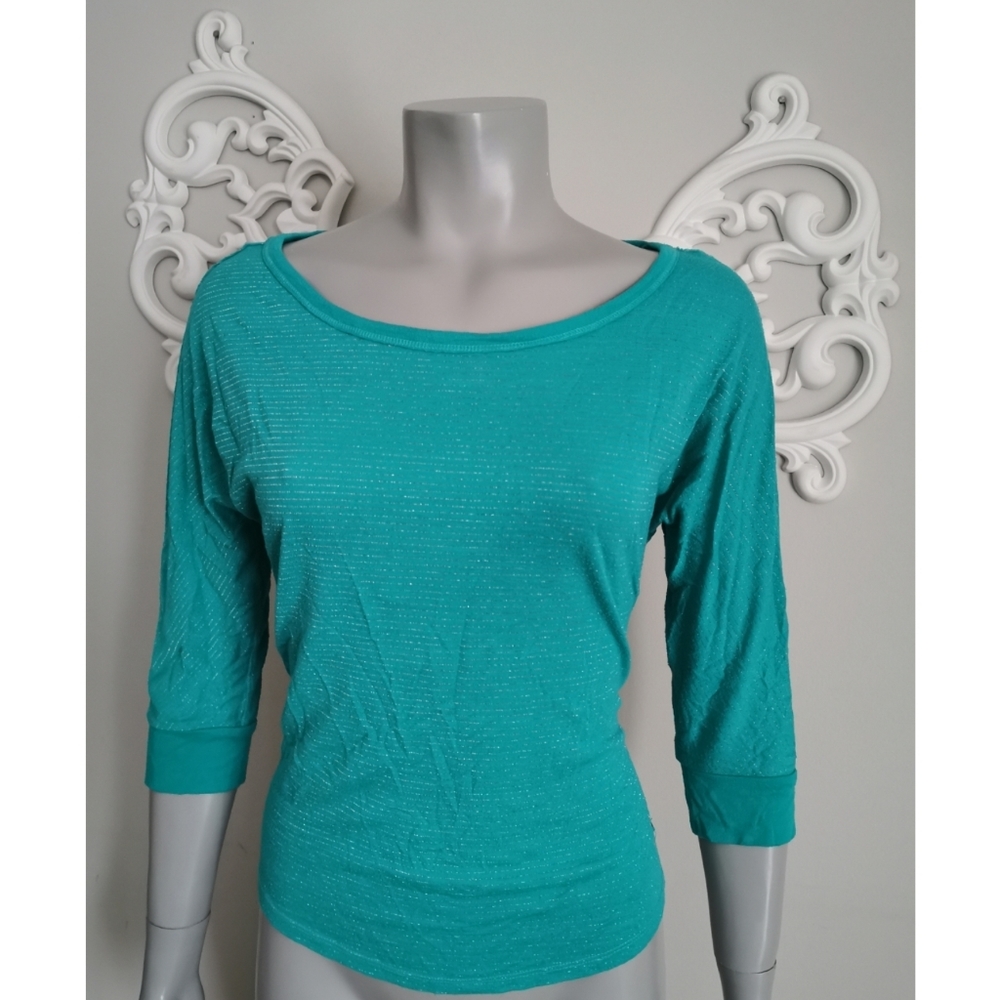 Aeropostale turquoise 3/4 sleeve top